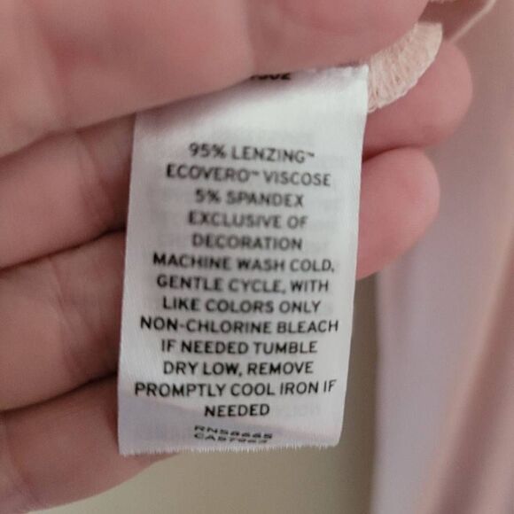 NWT BP soft pink lace trim femine crop top blouse  NWT Women's Small - Picture 12 of 12